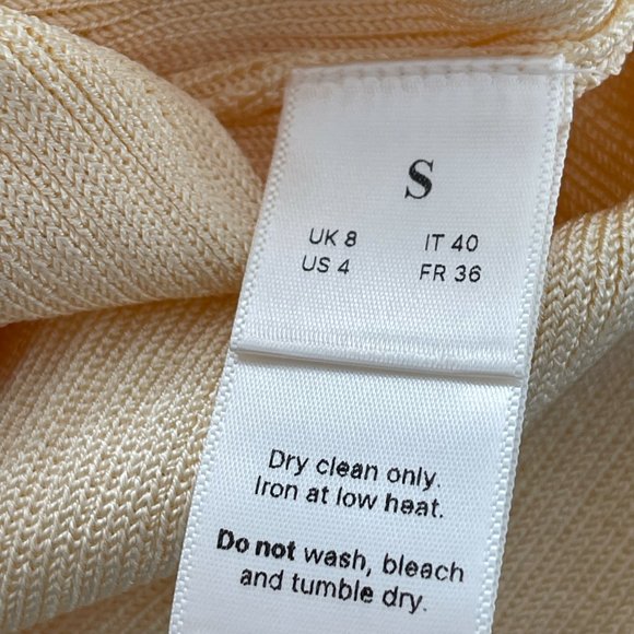 Anna October - Yellow Stevi Knitted Midi Skirt - 2022 season Brand new without t - Picture 6 of 9